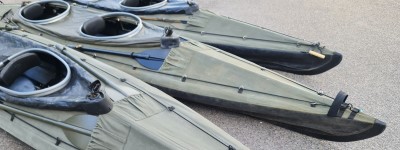 Klepper 'Commando' military specification folding kayaks for hire / rental
